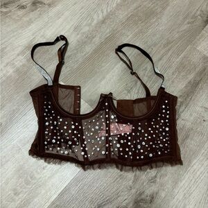 Victoria secrets corset matching panties